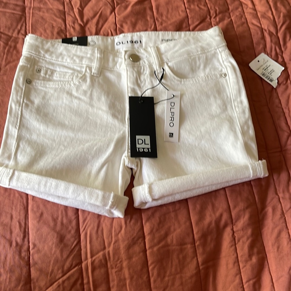 Girls Cuffed Denim Shorts